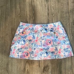 Lilly Pulitzer boats and fireworks skort